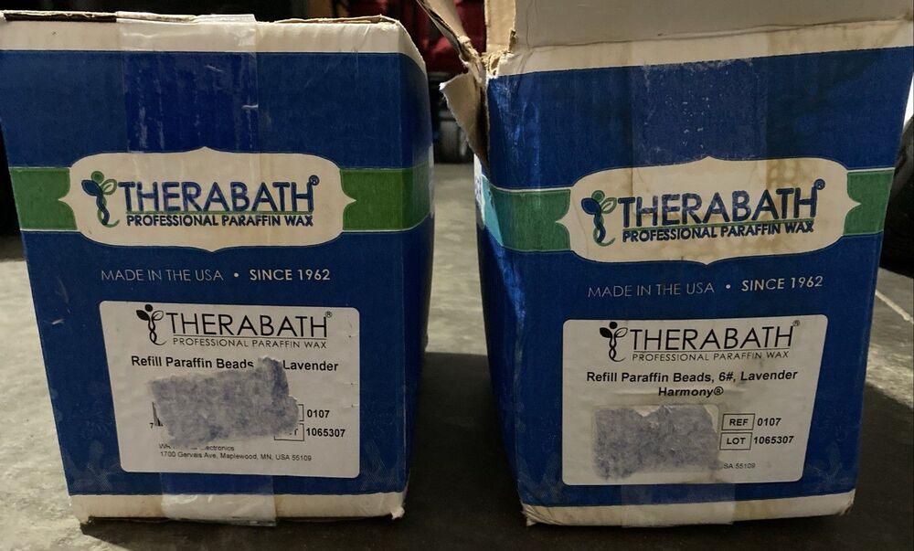 Therabath Paraffin Wax Beads Lavender 6 lbs Six Individual One Pound Packs NEW - Picture 3 of 3